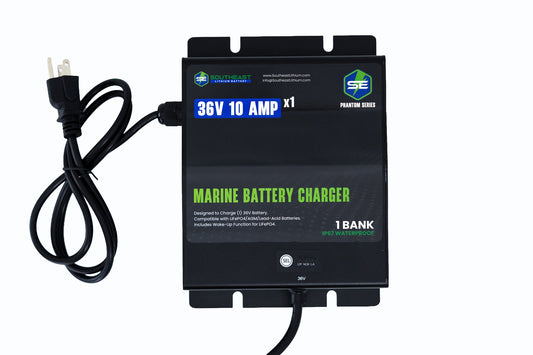 Phantom Series Battery Charger - 10 Amp - 1 Bank - 36 Volt
